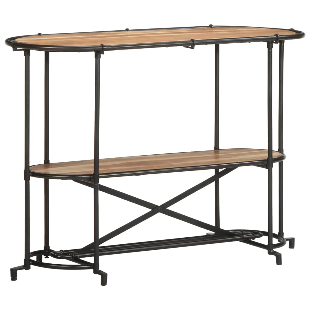 vidaXL Stolik konsolowy, 110x42x76 cm, lite drewno akacjowe