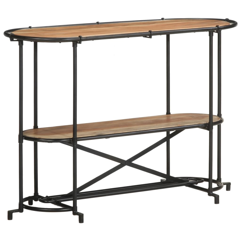 vidaXL Stolik konsolowy, 110x42x76 cm, lite drewno akacjowe