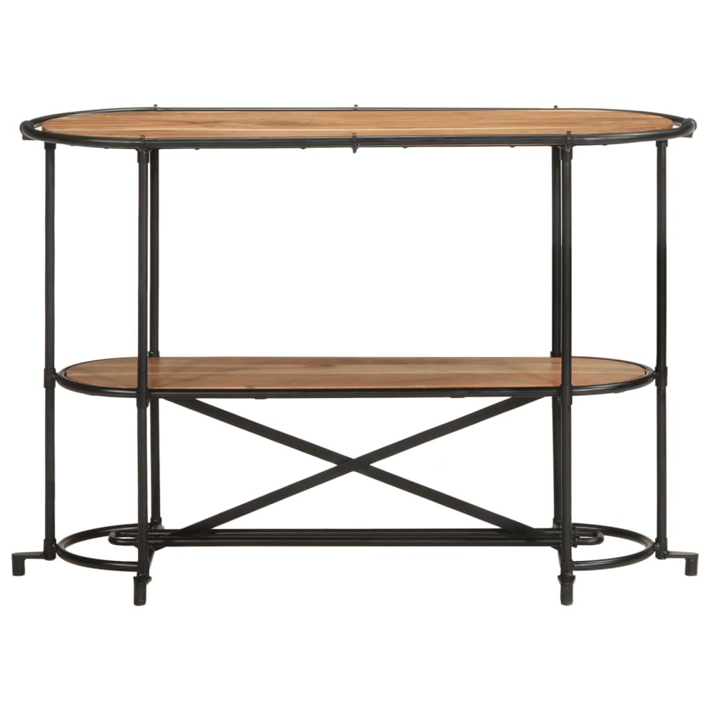 vidaXL Stolik konsolowy, 110x42x76 cm, lite drewno akacjowe