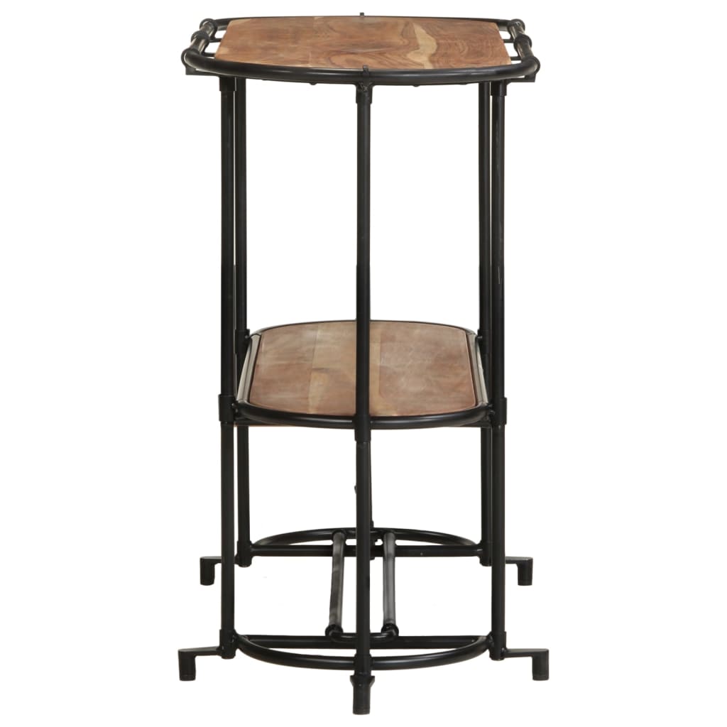 vidaXL Stolik konsolowy, 110x42x76 cm, lite drewno akacjowe
