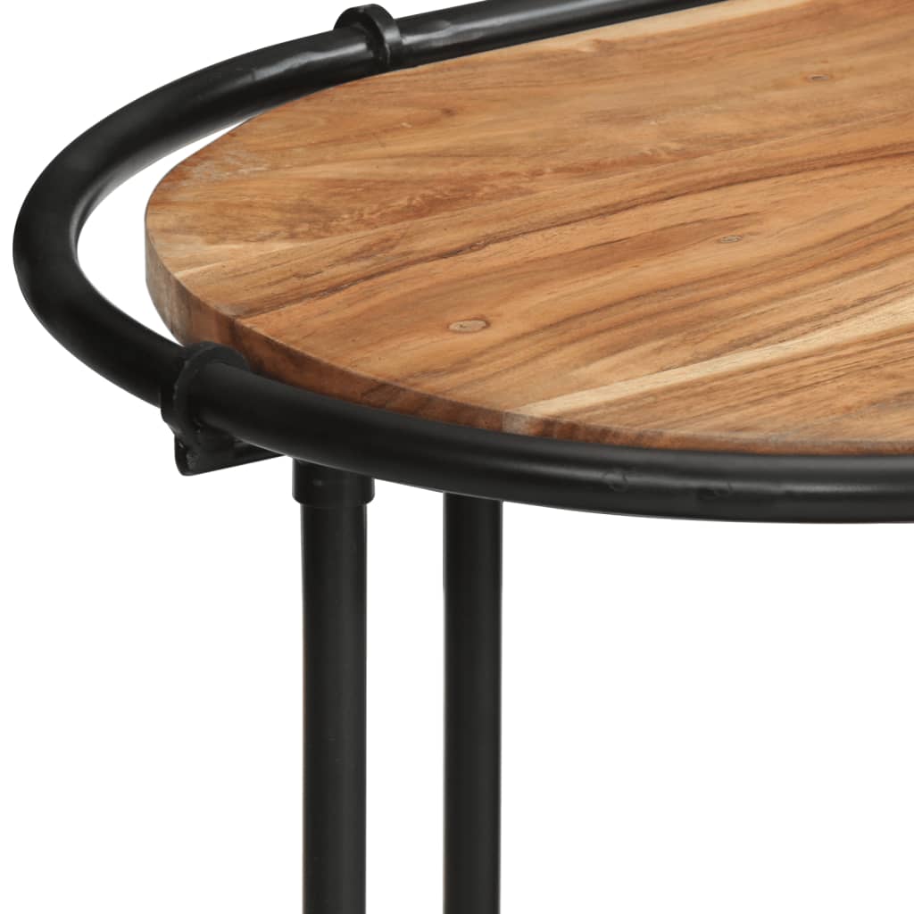 vidaXL Stolik konsolowy, 110x42x76 cm, lite drewno akacjowe