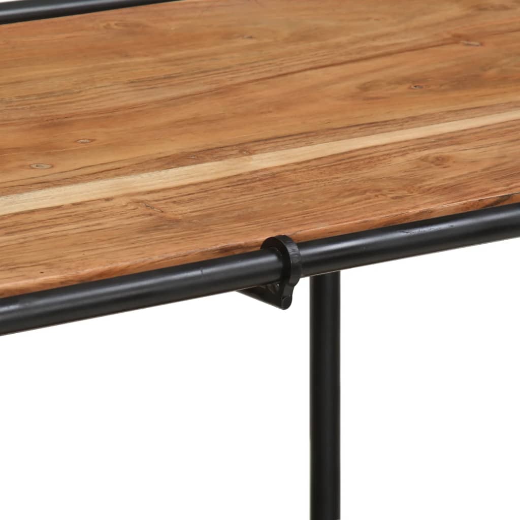 vidaXL Stolik konsolowy, 110x42x76 cm, lite drewno akacjowe