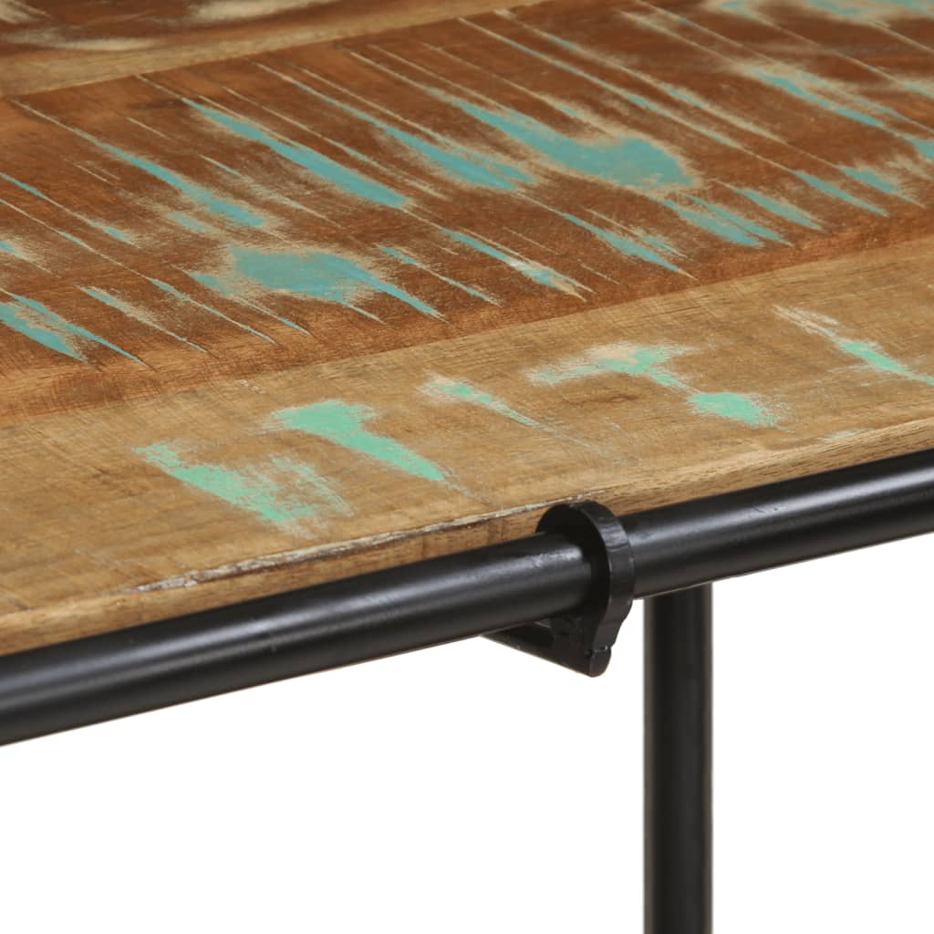 vidaXL Stolik konsolowy, 110x42x76 cm, lite drewno z odzysku