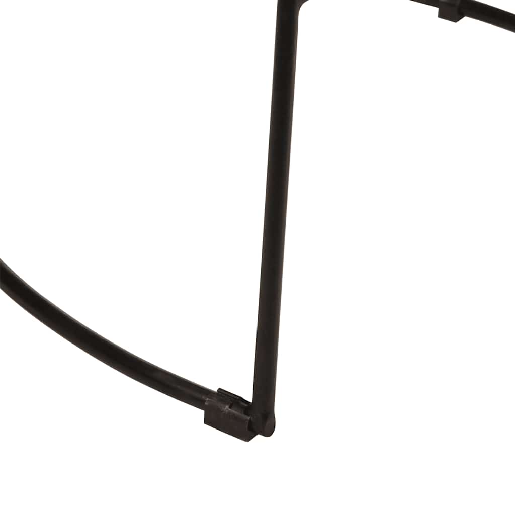 vidaXL Hokery barowe 2 szt. Czarny 49x43x79 cm Drewno lite Mango