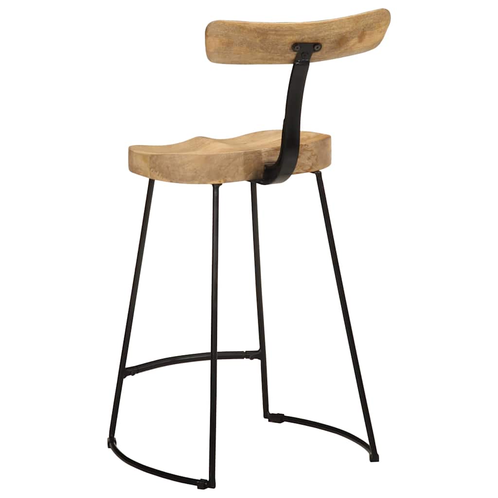 vidaXL Hokery barowe 2 szt. 49x43x88 cm Drewno lite Mango
