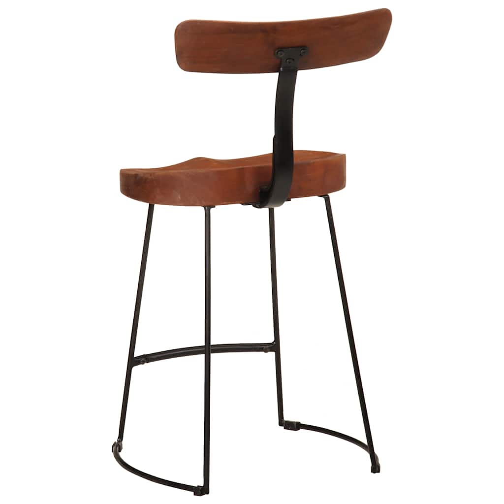 vidaXL Hokery barowe 2 szt. 49x43x79 cm Drewno lite Mango
