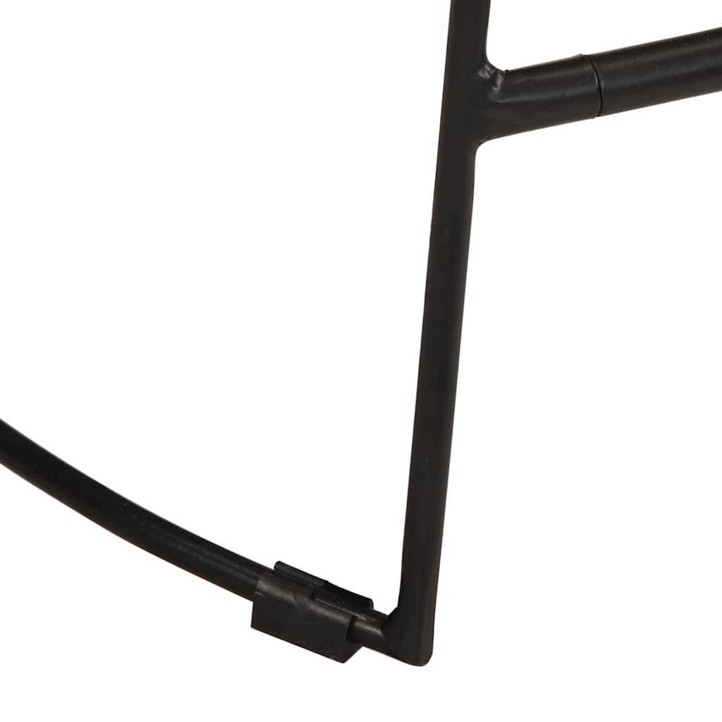 vidaXL Hokery barowe 2 szt. Czarny 45x40x78 cm Drewno lite Mango