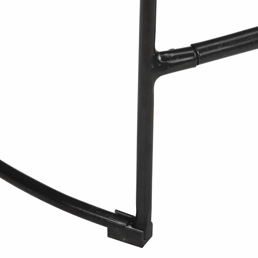 vidaXL Hokery barowe 2 szt. Czarny 45x40x62 cm Drewno lite Mango