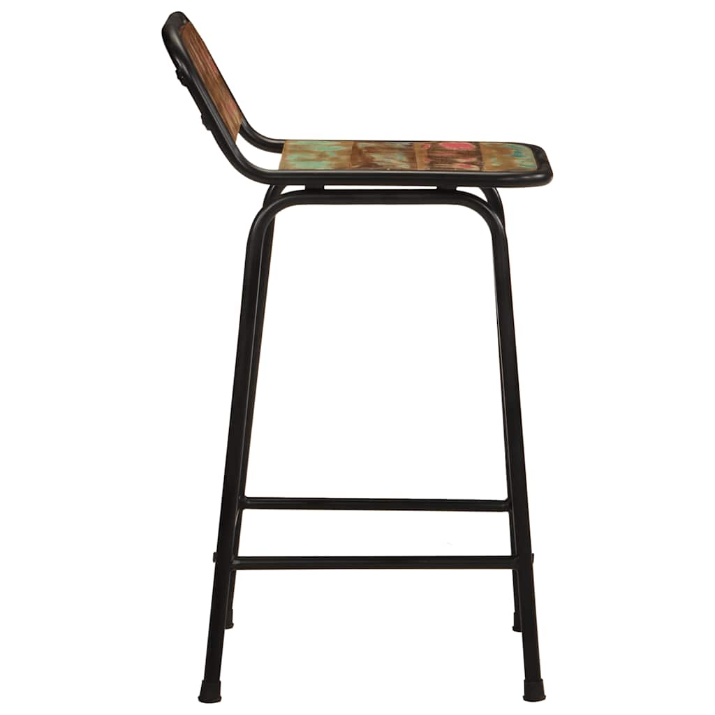 vidaXL Hokery barowe 2 szt. 46x35,5x80 cm Drewno lite odzyskane
