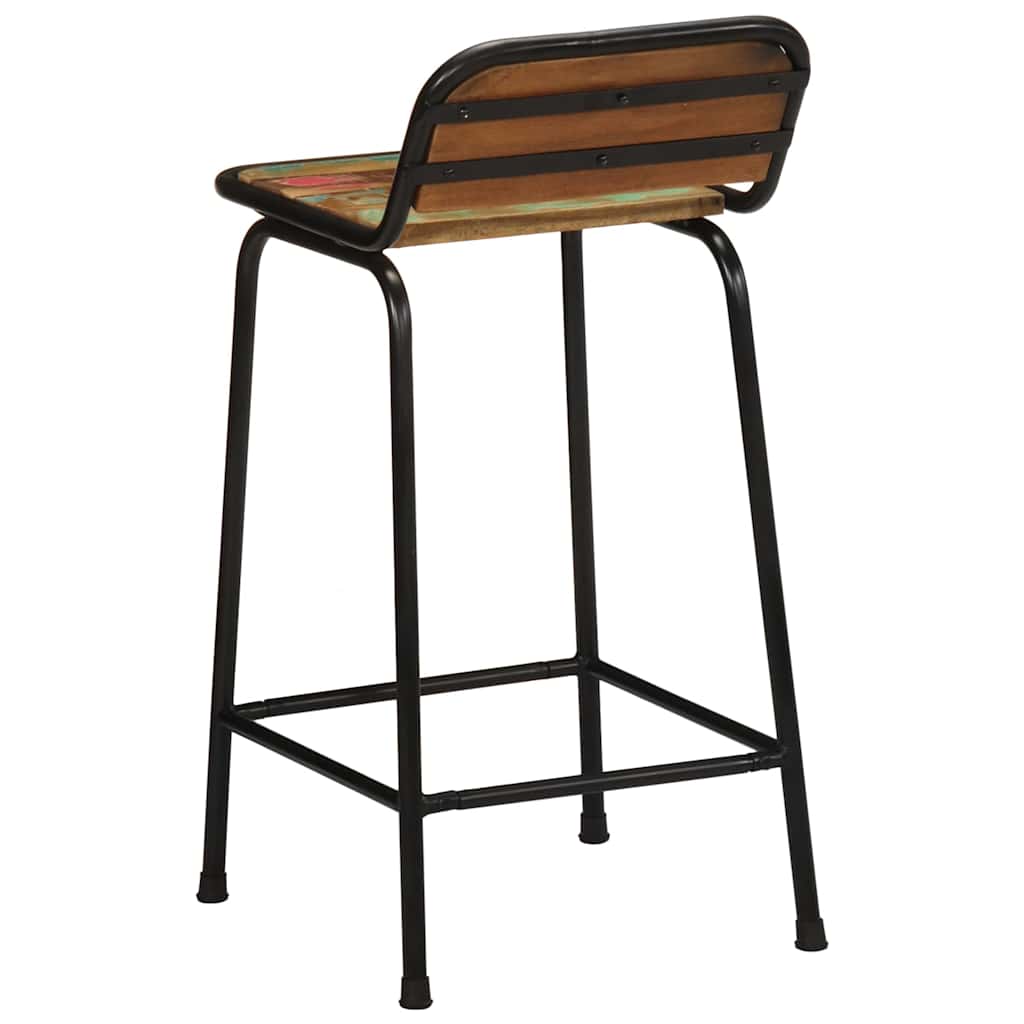 vidaXL Hokery barowe 2 szt. 46x35,5x80 cm Drewno lite odzyskane