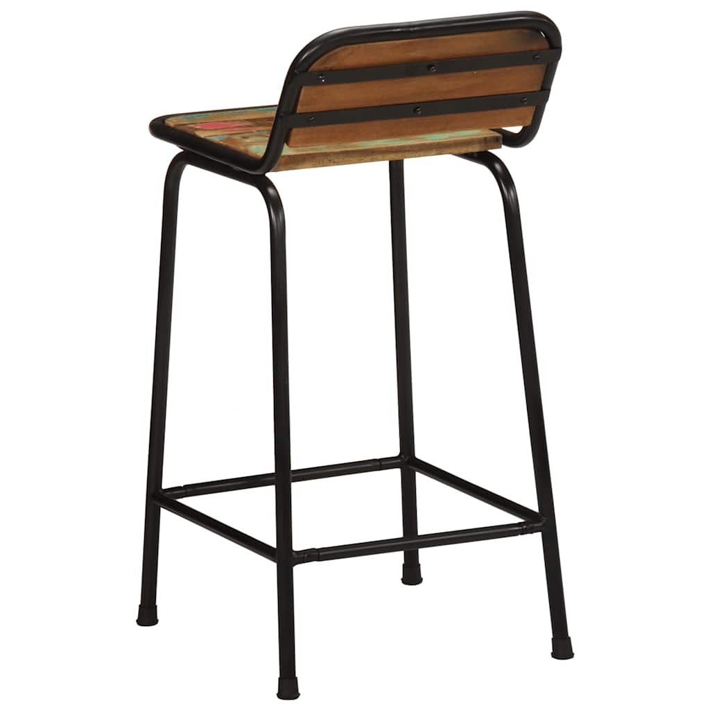 vidaXL Hokery barowe 4 szt. 46x35,5x80 cm Drewno lite odzyskane