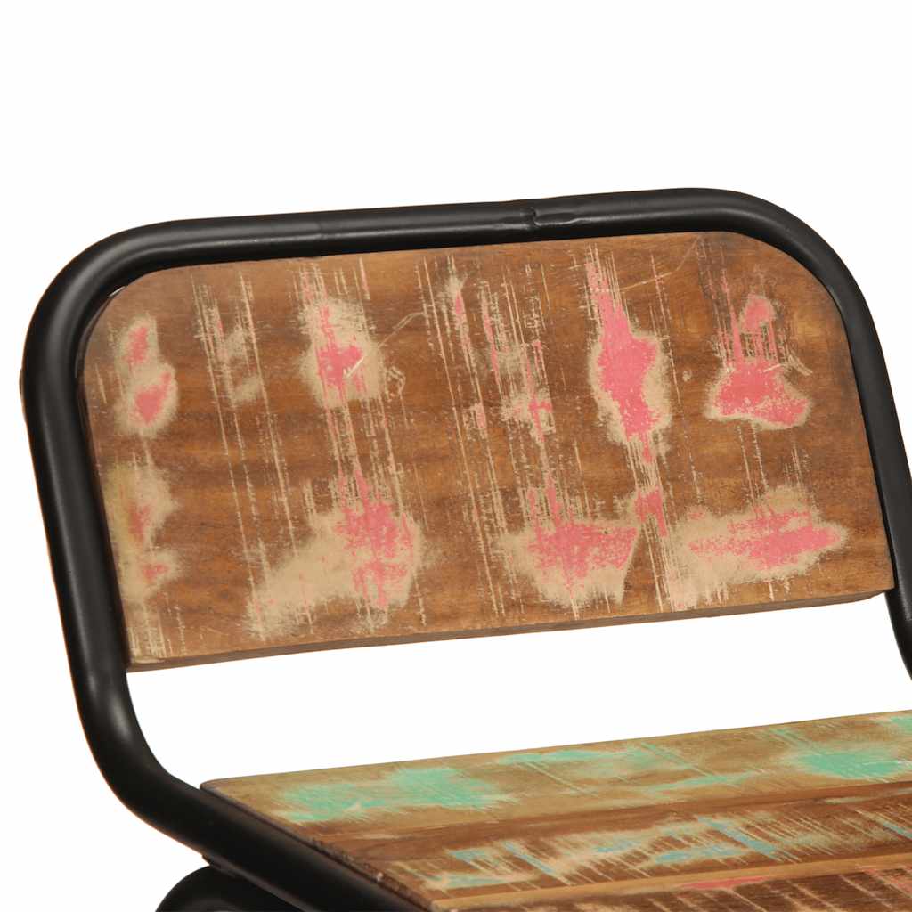 vidaXL Hokery barowe 4 szt. 46x35,5x80 cm Drewno lite odzyskane