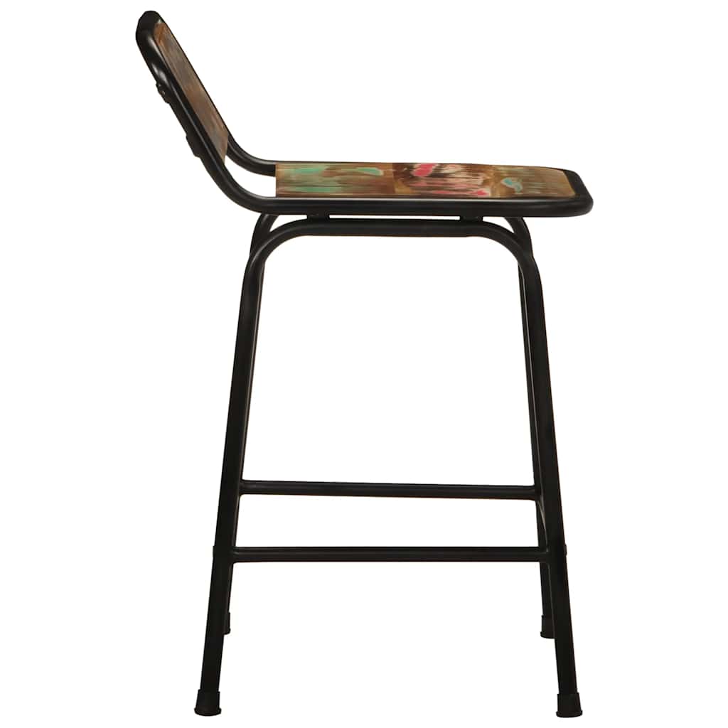 vidaXL Hokery barowe 2 szt. 46x35,5x70 cm Drewno lite odzyskane