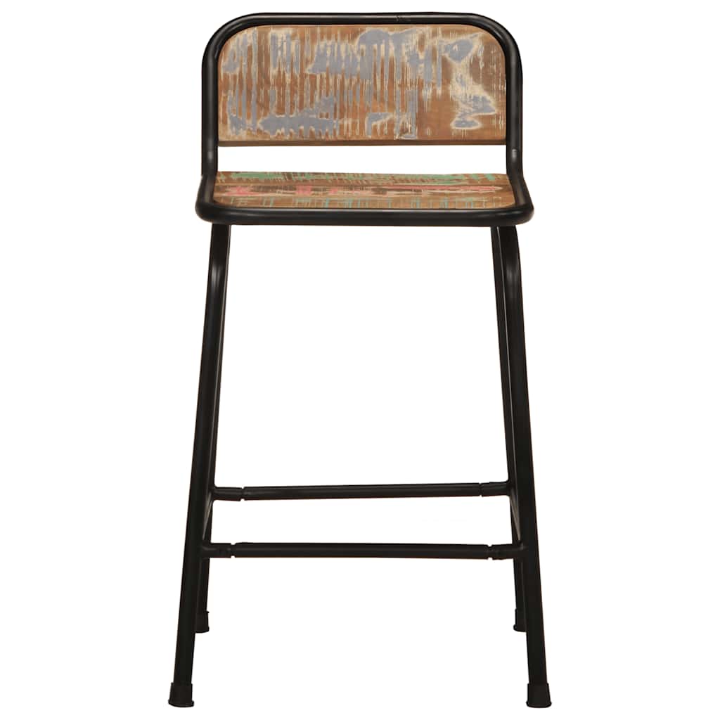 vidaXL Hokery barowe 4 szt. 46x35,5x70 cm Drewno lite odzyskane