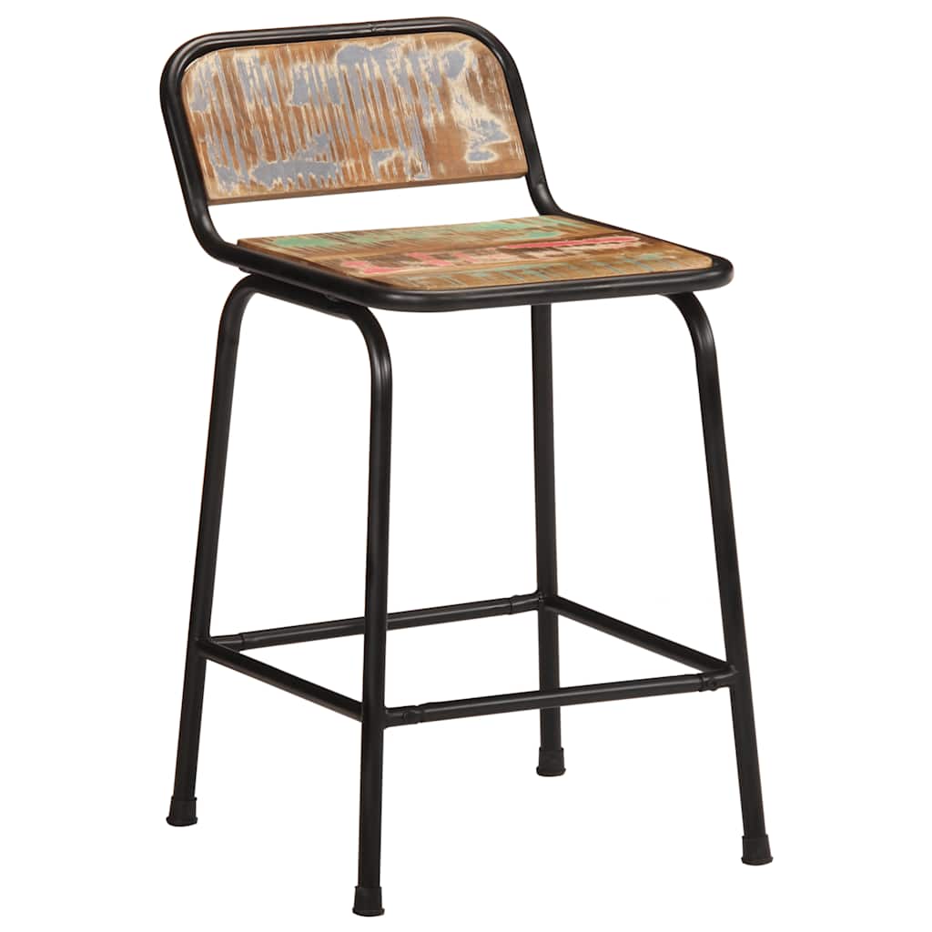 vidaXL Hokery barowe 4 szt. 46x35,5x70 cm Drewno lite odzyskane