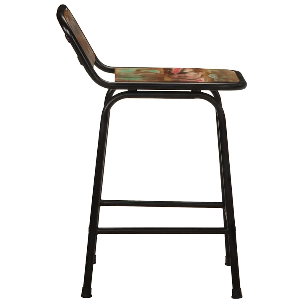 vidaXL Hokery barowe 4 szt. 46x35,5x70 cm Drewno lite odzyskane