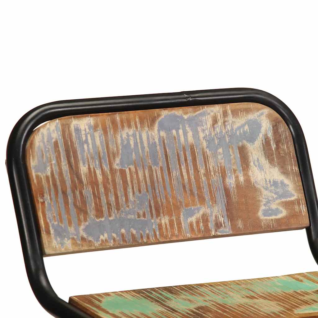vidaXL Hokery barowe 4 szt. 46x35,5x70 cm Drewno lite odzyskane