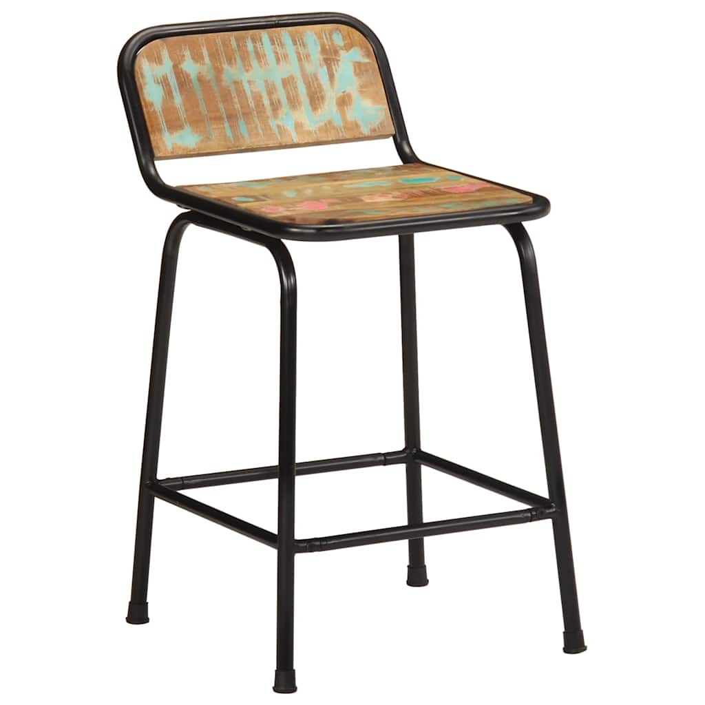 vidaXL Hokery barowe 4 szt. 46x35,5x70 cm Drewno lite odzyskane