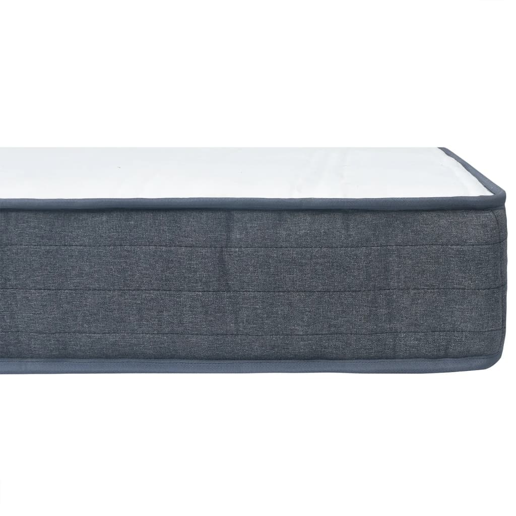vidaXL Materac do łóżka kontynentalnego, tkanina, 160x80x20 cm, średnio miękki