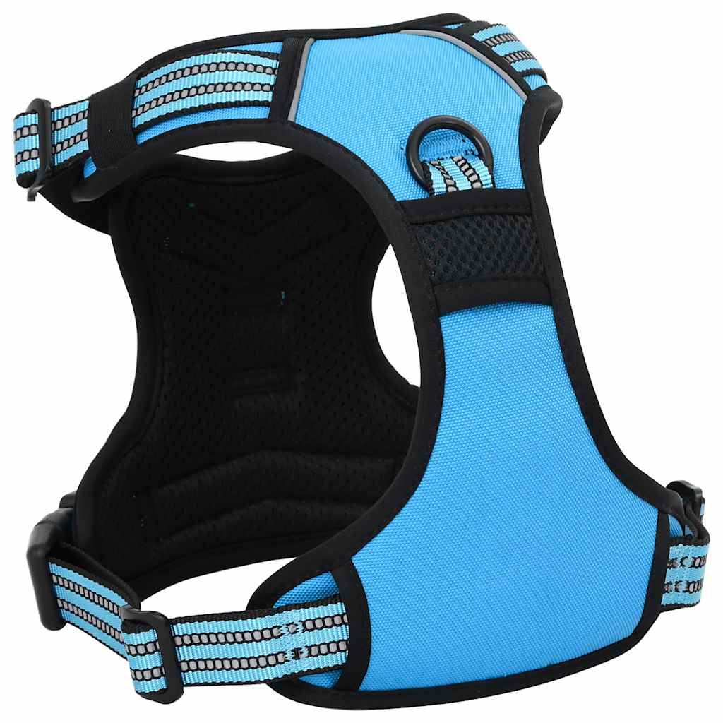 vidaXL Szelki dla psa, regulowane, niebieskie, XL