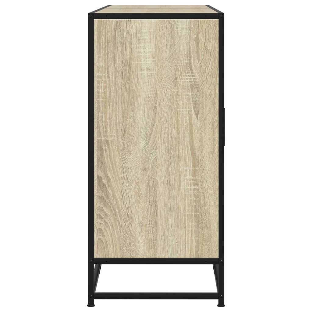 vidaXL Szafka, dąb sonoma, 134x35x76 cm, materiał drewnopochodny