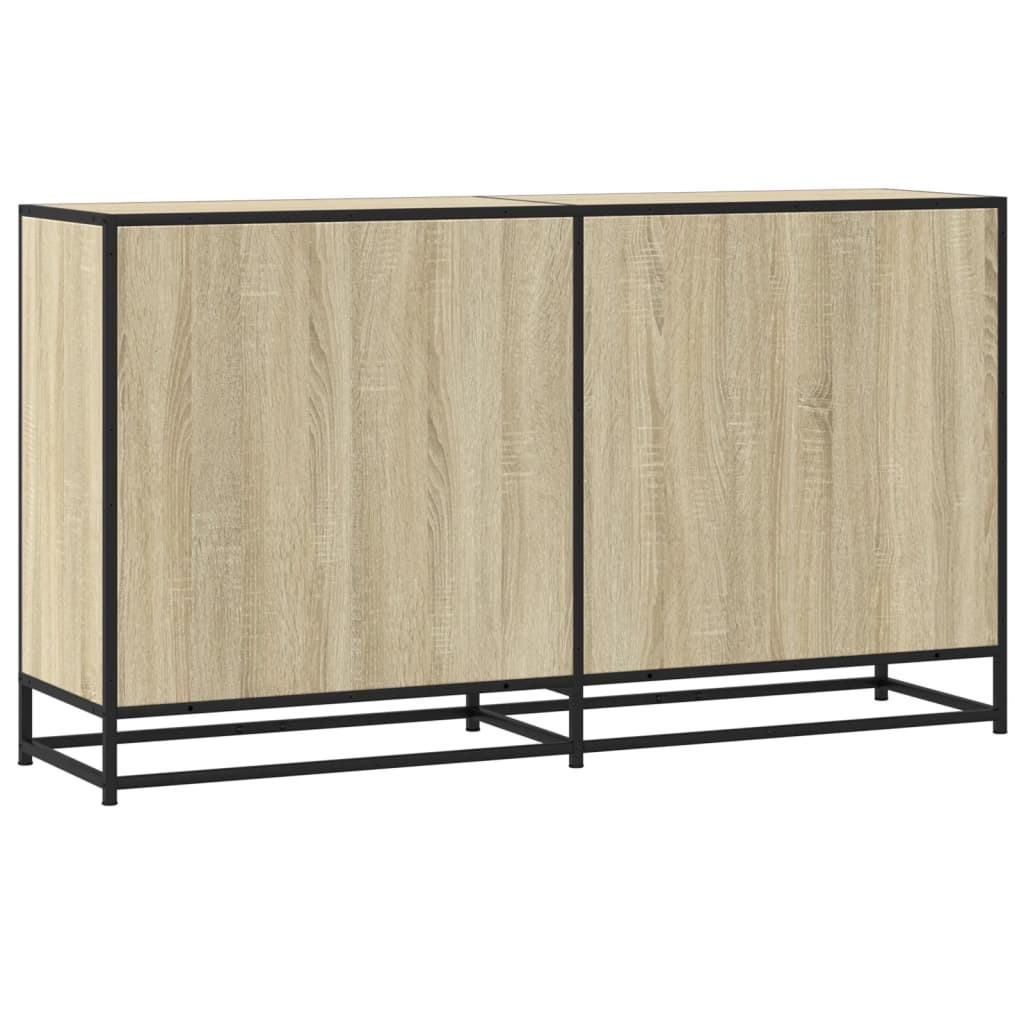 vidaXL Szafka, dąb sonoma, 134x35x76 cm, materiał drewnopochodny