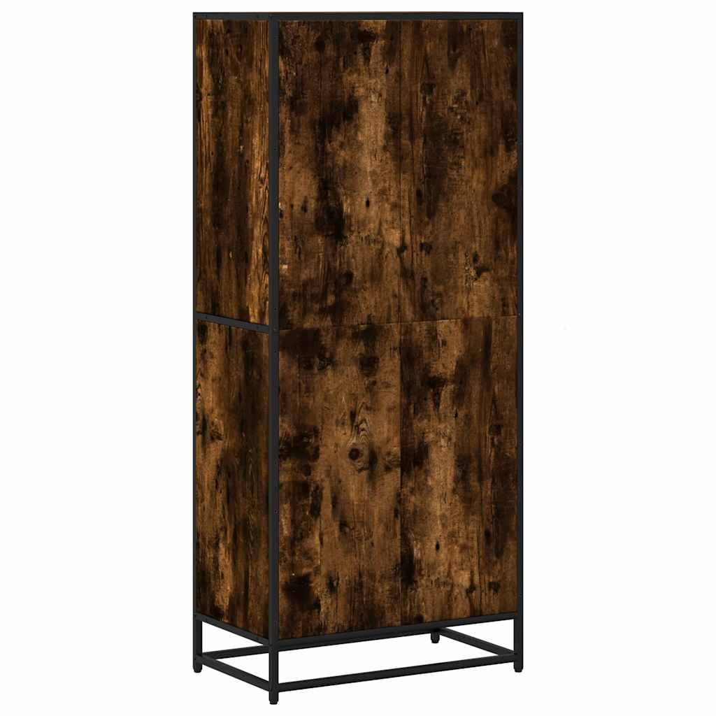 vidaXL Regał, przydymiony dąb, 60x35x139 cm, materiał drewnopochodny
