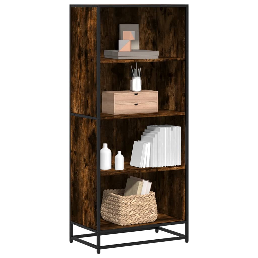 vidaXL Regał, przydymiony dąb, 60x35x139 cm, materiał drewnopochodny