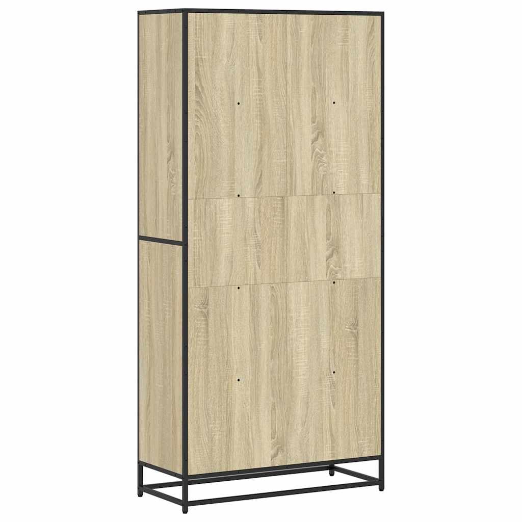 vidaXL Regał, dąb sonoma, 80,5x35x170,5 cm, materiał drewnopochodny