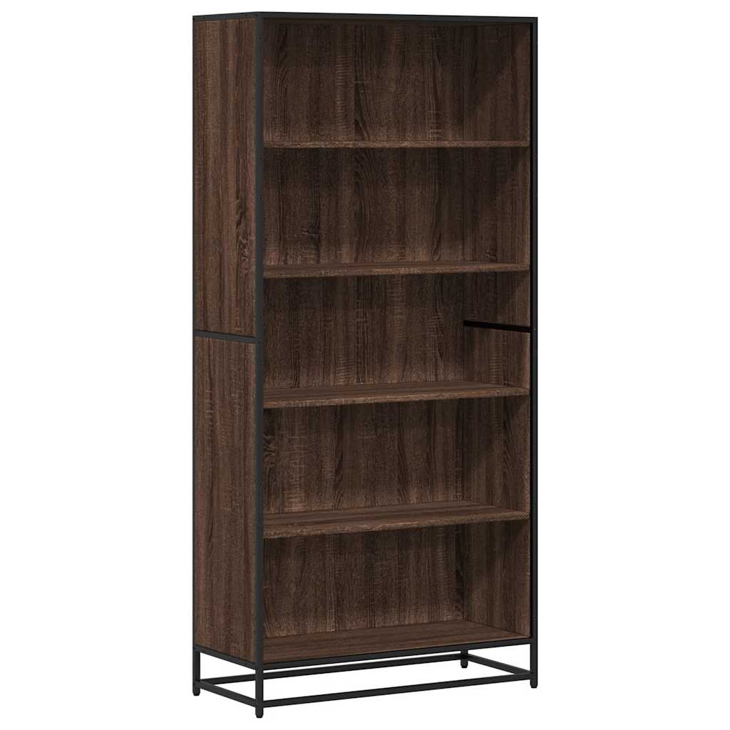 vidaXL Regał, brązowy dąb, 80,5x35x170,5 cm, materiał drewnopochodny