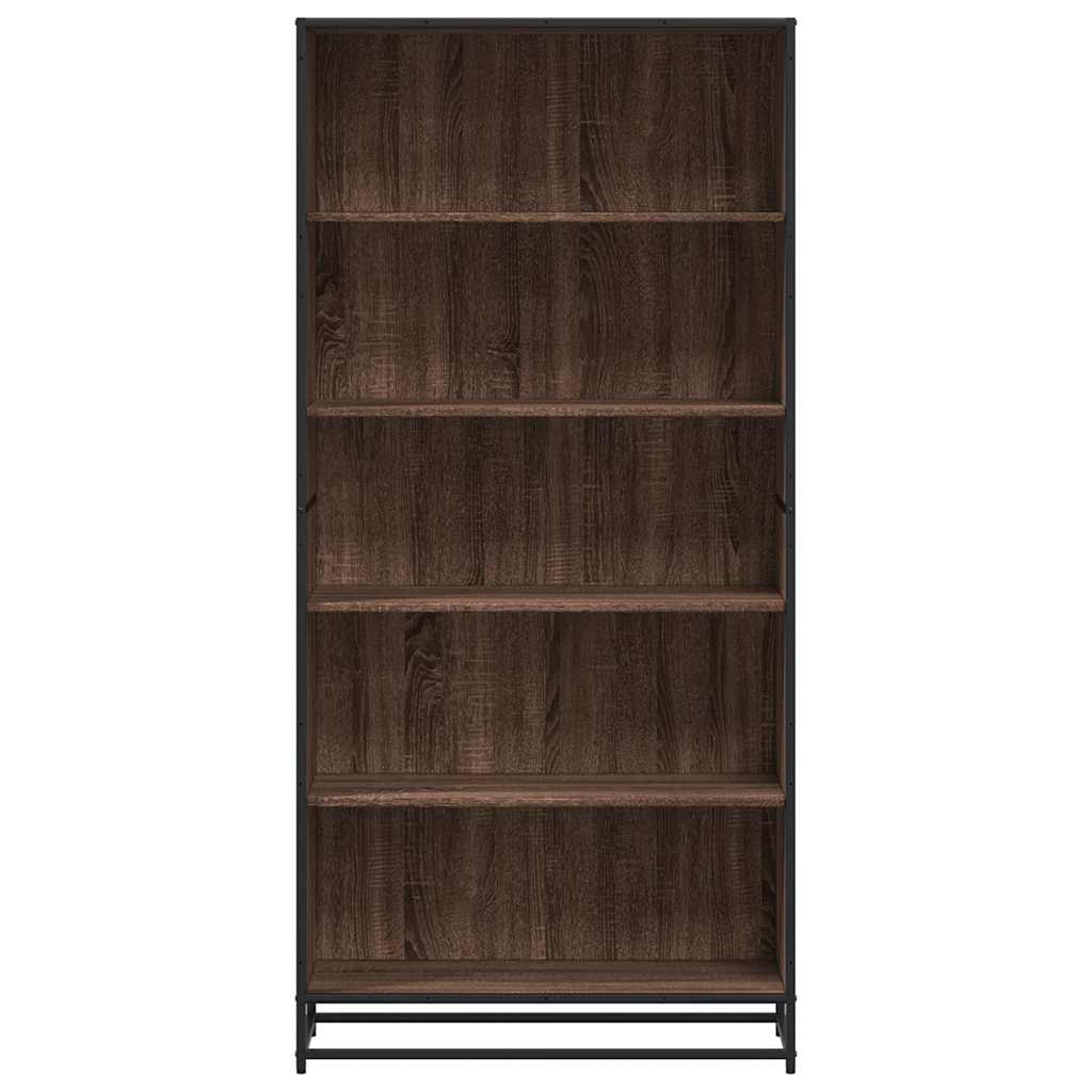 vidaXL Regał, brązowy dąb, 80,5x35x170,5 cm, materiał drewnopochodny