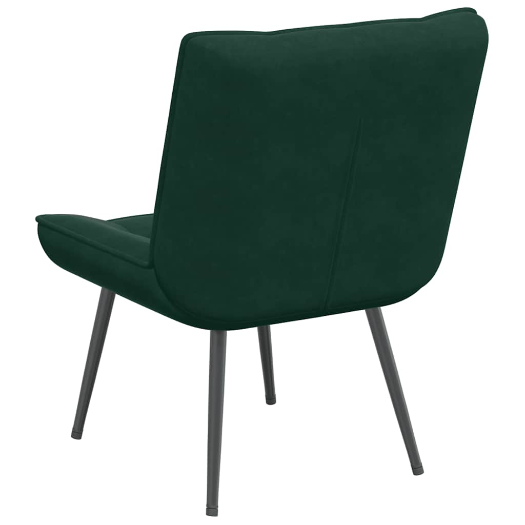vidaXL Fotel relaksacyjny Ciemnozielony 64x74x84 cm Aksamit