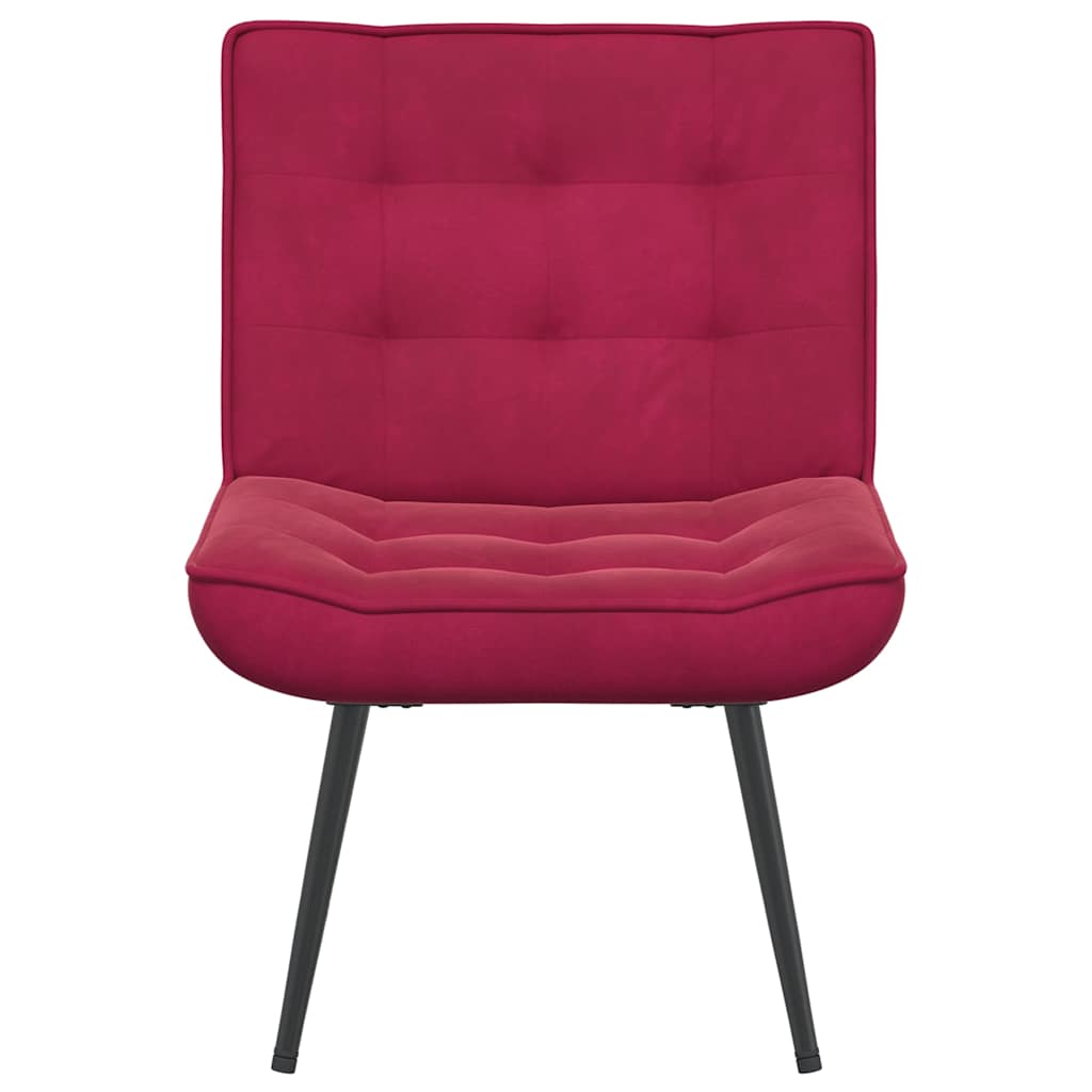 vidaXL Fotel relaksacyjny wino czerwone 64x74x84 cm aksamit