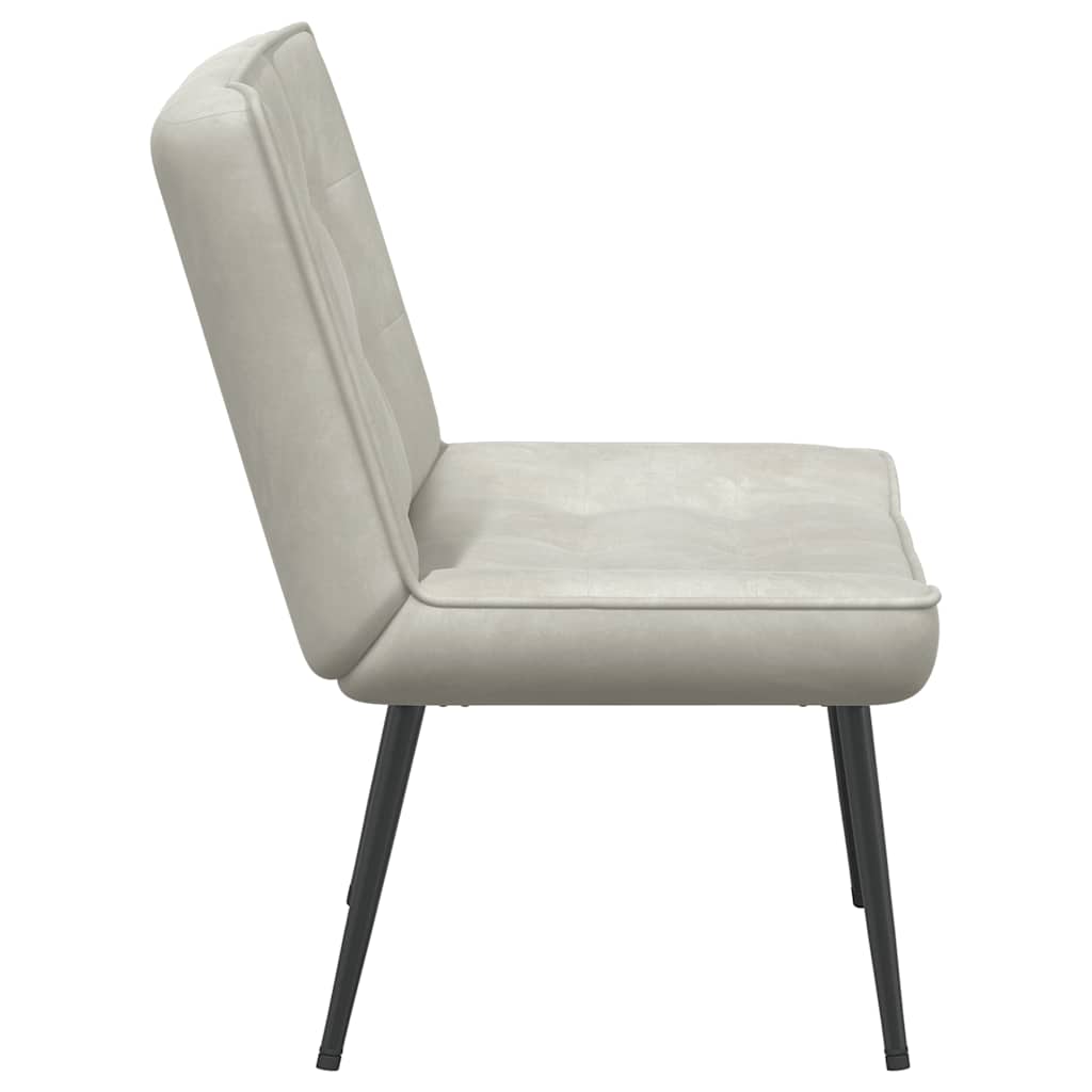 vidaXL Fotel relaksacyjny kremowy 64x74x84 cm aksamitny