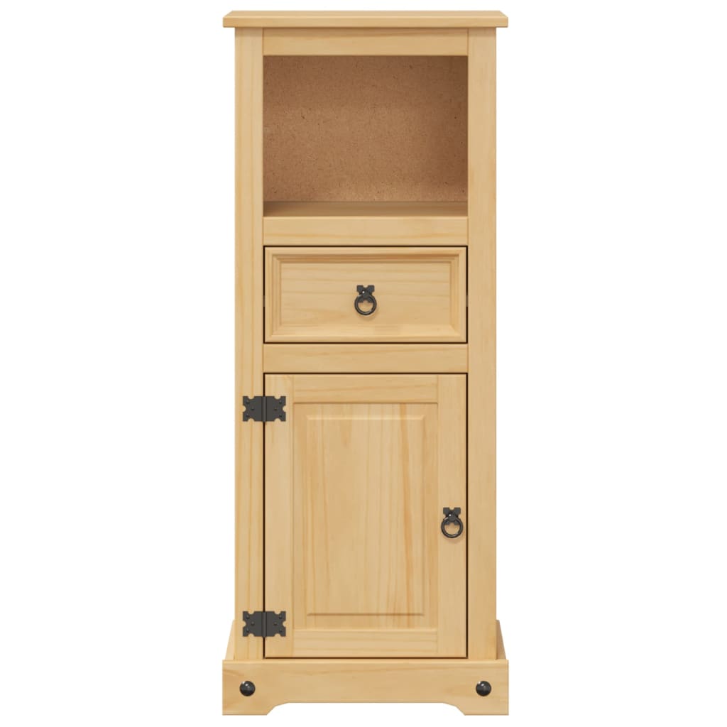 vidaXL Szafka łazienkowa Corona, 45x33x110 cm, lite drewno sosnowe