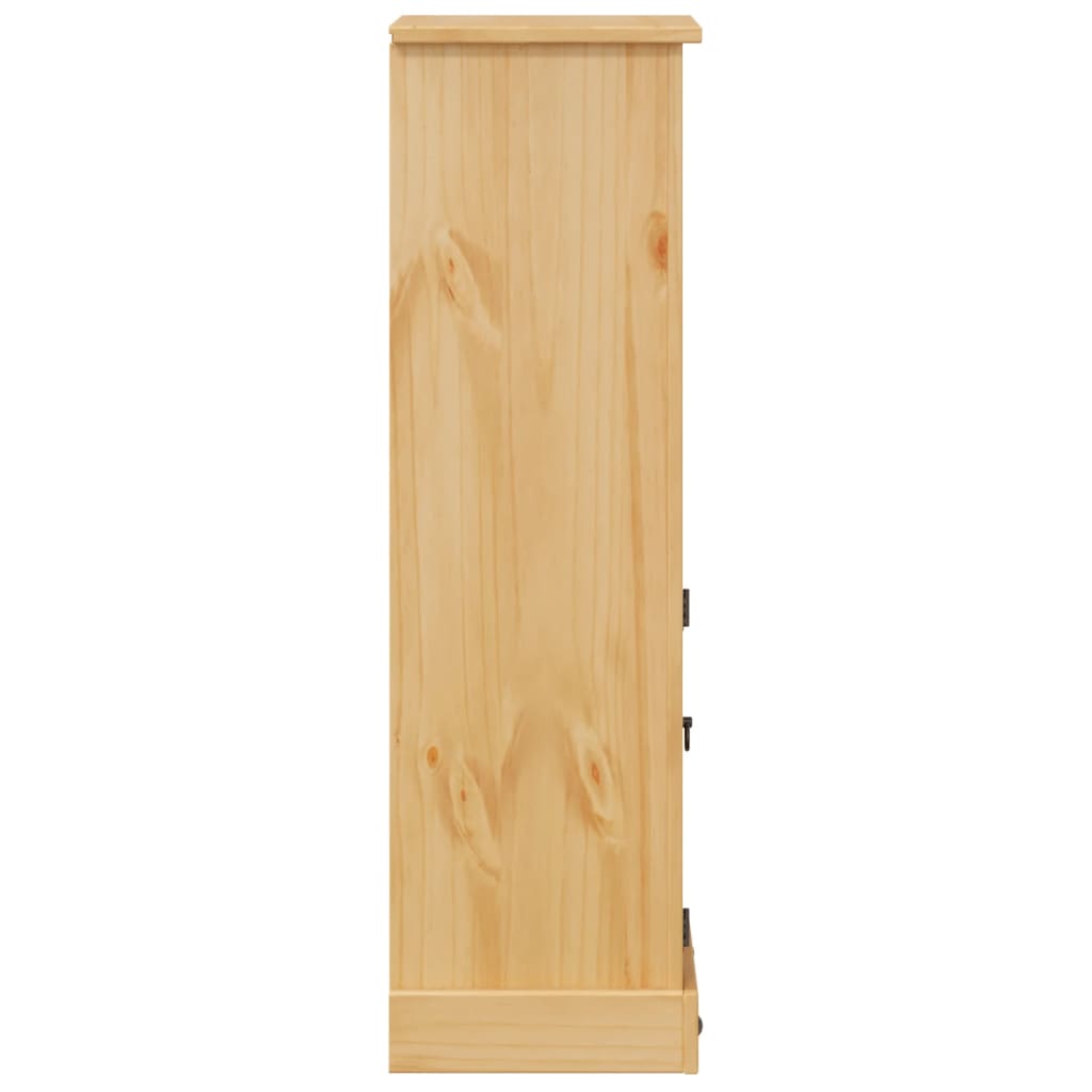 vidaXL Szafka łazienkowa Corona, 45x33x110 cm, lite drewno sosnowe