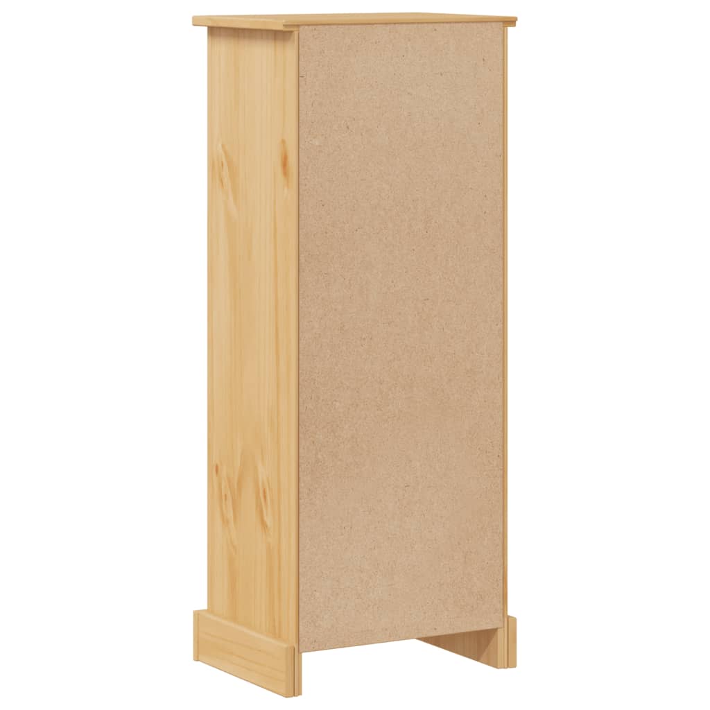 vidaXL Szafka łazienkowa Corona, 45x33x110 cm, lite drewno sosnowe