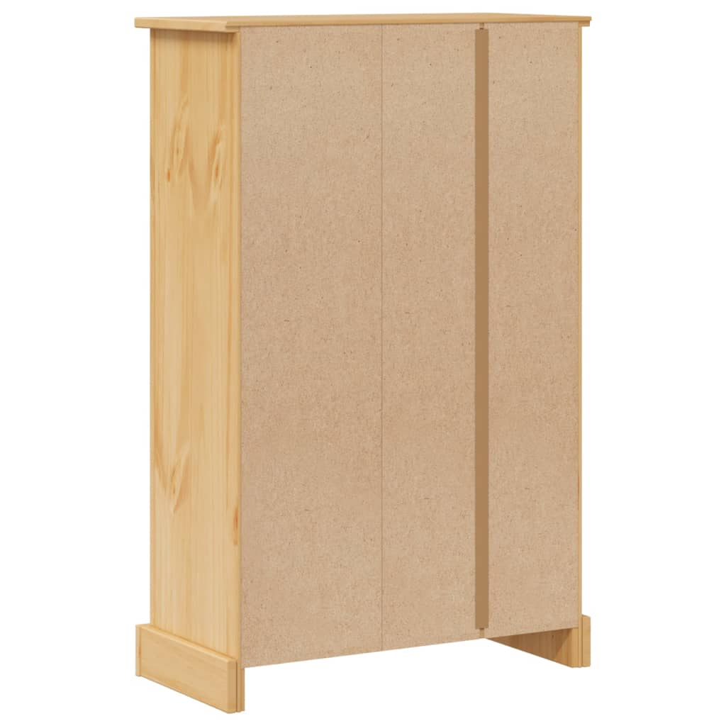 vidaXL Szafka łazienkowa Corona, 70x33x110 cm, lite drewno sosnowe