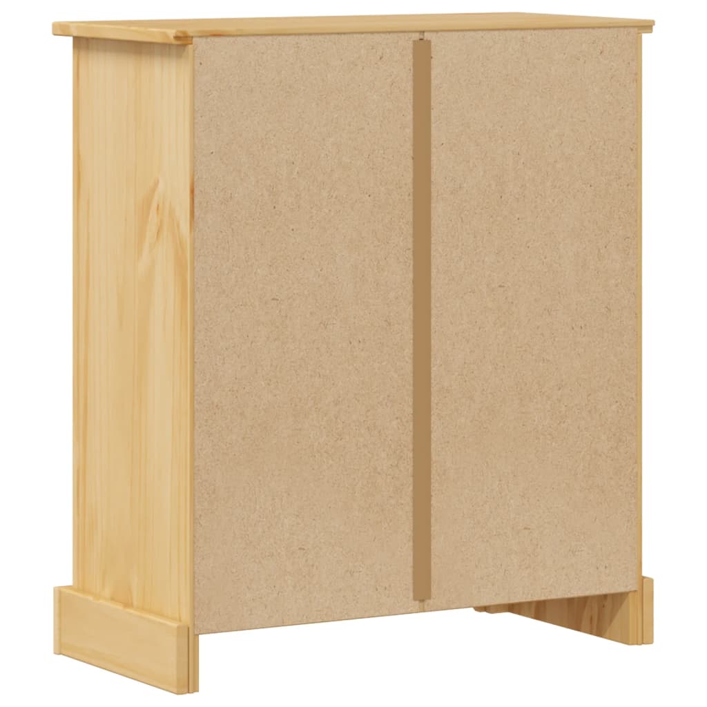 vidaXL Szafka łazienkowa Corona, 70x33x80 cm, lite drewno sosnowe