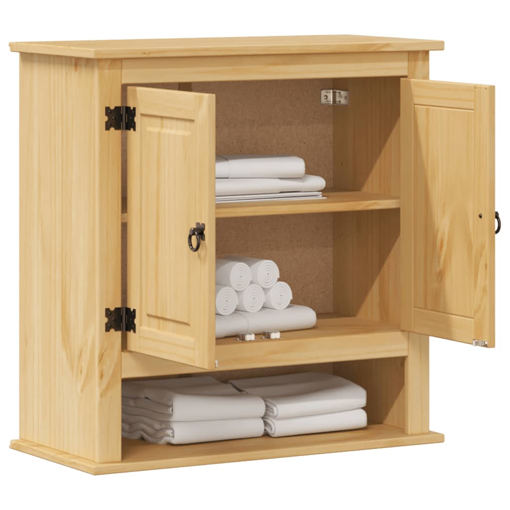 vidaXL Szafka pod umywalkę Corona, 70x33x71,5 cm, lite drewno sosnowe
