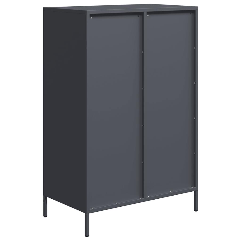vidaXL Szafka, antracytowa, 68x39x101,5 cm, stal