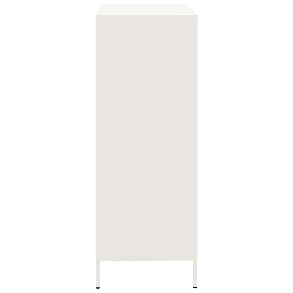 vidaXL Szafka, biała, 68x39x101,5 cm, stal