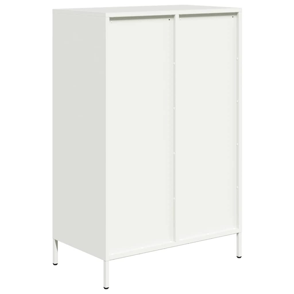 vidaXL Szafka, biała, 68x39x101,5 cm, stal