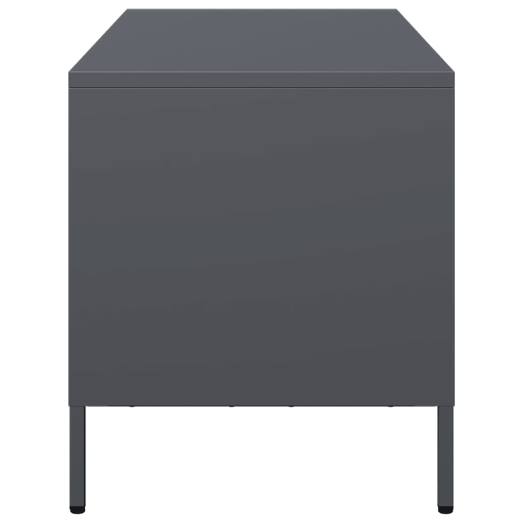 vidaXL Szafka RTV, antracyt, 101,5x39x43,5 cm, stal walcowana na zimno