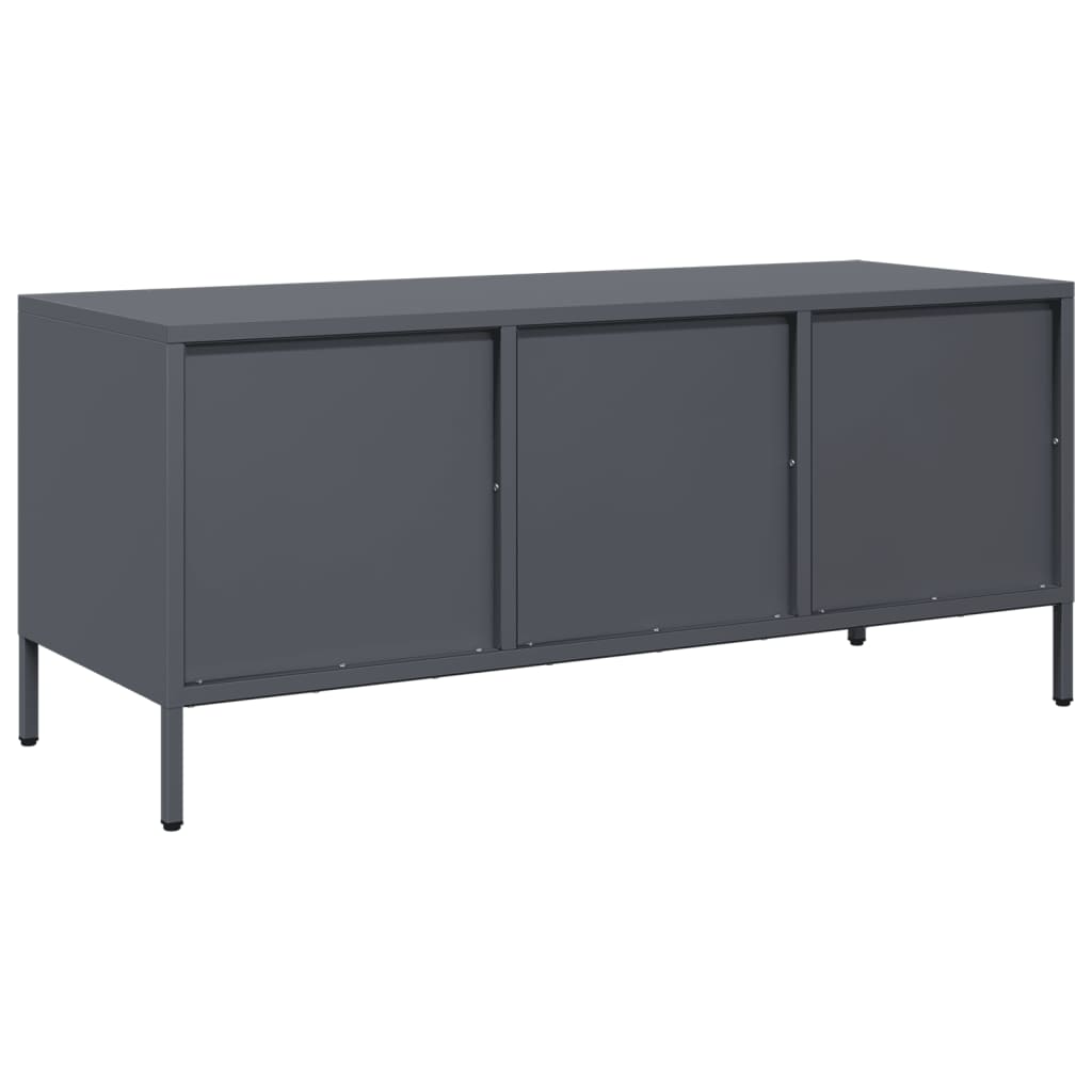 vidaXL Szafka RTV, antracyt, 101,5x39x43,5 cm, stal walcowana na zimno