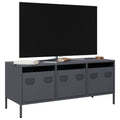 vidaXL Szafka RTV, antracyt, 101,5x39x43,5 cm, stal walcowana na zimno