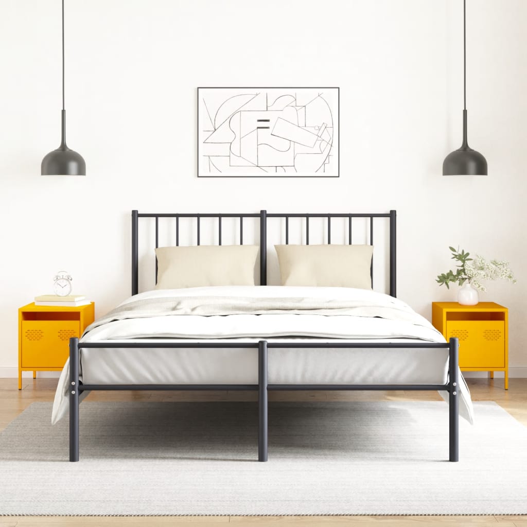 vidaXL Szafki nocne, 2 szt., musztardowe, 35x39x43,5 cm, stal
