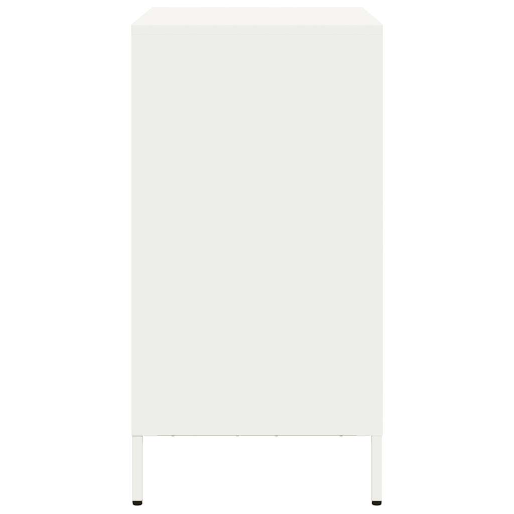 vidaXL Szafka, biała, 68x39x73,5 cm, stal walcowana na zimno