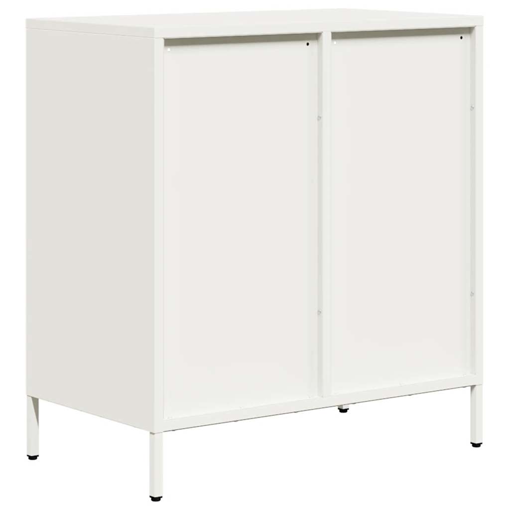 vidaXL Szafka, biała, 68x39x73,5 cm, stal walcowana na zimno