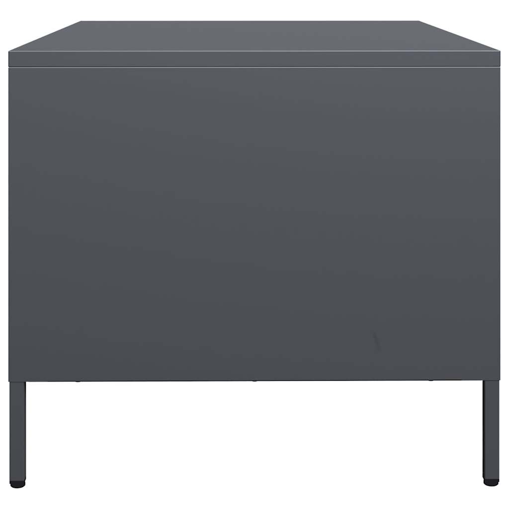 vidaXL Stolik kawowy, antracyt, 101,5x50x43,5 cm, stal